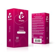 Kondoomid EasyGlide Extra Thin Condoms, 10 tk hind ja info | Kondoomid | kaup24.ee