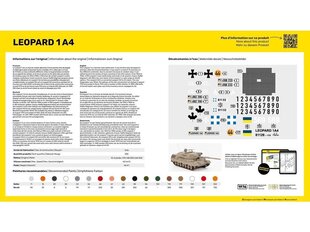 Heller - LEOPARD 1A4 mudeli komplekt, 1/35, 57126 hind ja info | Klotsid ja konstruktorid | kaup24.ee