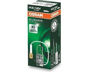 OSRAM H3 ALLSEASON SUPER 4050300504490 галогенная лампа цена и информация | Автомобильные лампочки | kaup24.ee