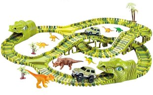 Детский развивающий трек Dinosaur Track Toys  цена и информация | Игрушки для мальчиков | kaup24.ee