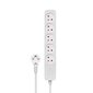 SAVIO Power strip 5 pistikupesa 3m valge LZ-09 цена и информация | Pikendusjuhtmed, kaablid | kaup24.ee