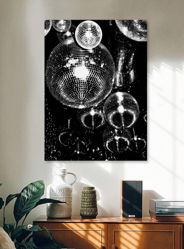 Seinadekoratsioon - lõuend Disco Ball, 20cmx30cm hind ja info | Seinapildid | kaup24.ee