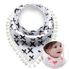 Sall koos pompoomidega lapse risti jaoks HD-57128 цена и информация | Шапки, перчатки, шарфы для мальчиков | kaup24.ee