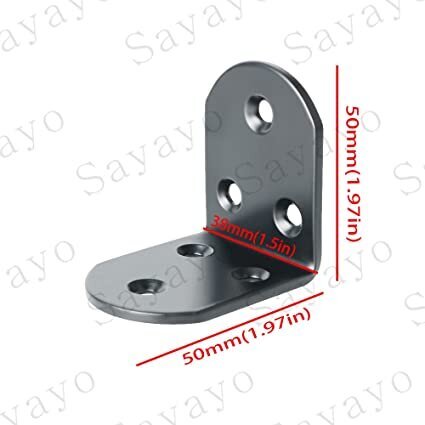 Mööblinurk Sayayo 50x50x38x3 mm 4tk hind ja info | Kinnitusvahendid | kaup24.ee