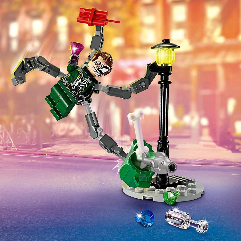 76275 Lego® Marvel Mootorrattaga tagaajamine: Ämblikmees vs Doktor Kaheksajalg цена и информация | Klotsid ja konstruktorid | kaup24.ee