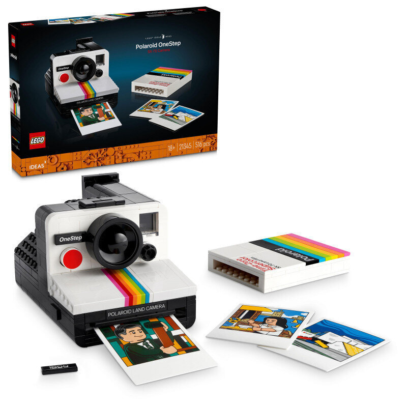 21345 LEGO® Ideas Kaamera Polaroid OneStep SX-70 цена и информация | Klotsid ja konstruktorid | kaup24.ee