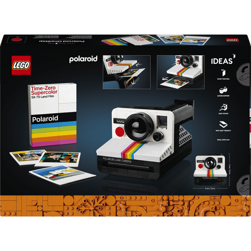 21345 LEGO® Ideas Kaamera Polaroid OneStep SX-70 цена и информация | Klotsid ja konstruktorid | kaup24.ee