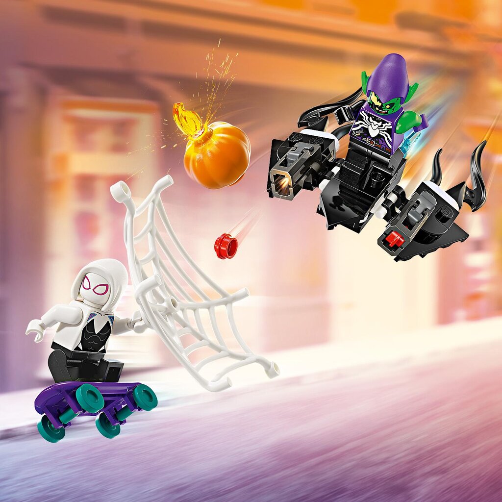 76279 Lego® Marvel Ämblikmehe võidusõiduauto ja mürgitatud Roheline Goblin hind ja info | Klotsid ja konstruktorid | kaup24.ee