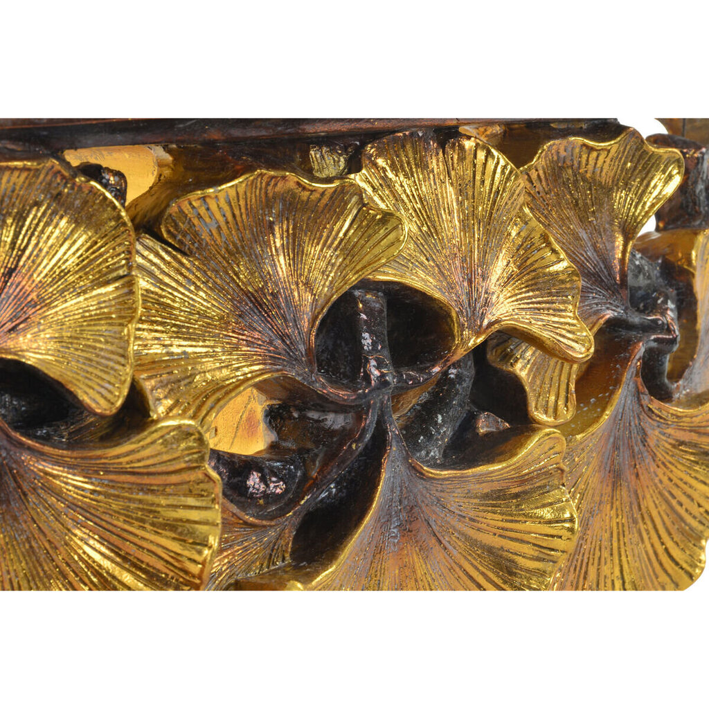 Riiul DKD Home Decor Golden Plant Leaf Resin (46 x 11,5 x 14 cm) hind ja info | Riiulid | kaup24.ee