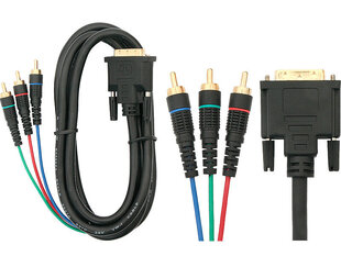 Oem, DVI - 3x RCA, 3 m цена и информация | Кабели и провода | kaup24.ee
