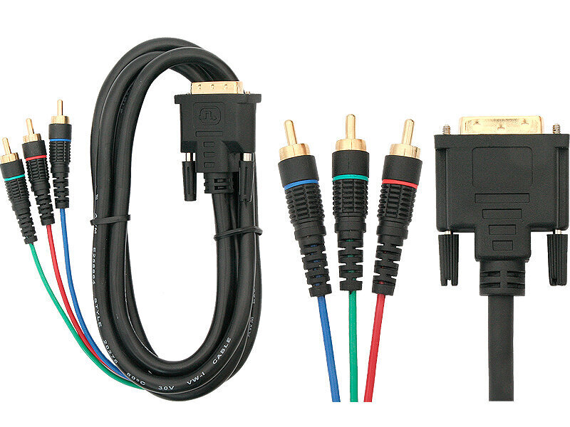 Oem, DVI - 3x RCA, 3 m hind ja info | Kaablid ja juhtmed | kaup24.ee