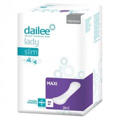 Uroloogilised pesukaitsmed Dailee Lady Premium Slim Maxi, 28 tk цена и информация | Подгузники, прокладки, одноразовые пеленки для взрослых | kaup24.ee