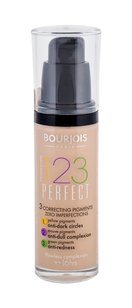 Jumestuskreem Bourjois 1.2.3. Perfect SPF10 30 ml, 51 Light Vanilla цена и информация | Jumestuskreemid, puudrid | kaup24.ee