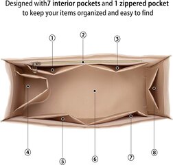 Органайзер для женской сумки Cafiny, песочный цена и информация | Женские сумки | kaup24.ee