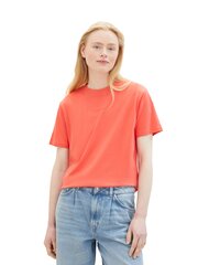 Женская футболка Tom Tailor, коралловый красный цвет цена и информация | Женские футболки | kaup24.ee