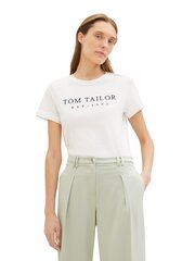 Tom Tailor naiste T-särk, valge цена и информация | Женские футболки | kaup24.ee