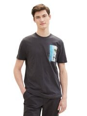 Мужская футболка Tom Tailor, темно-серый цвет цена и информация | Meeste T-särgid | kaup24.ee