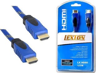 Kaabel Lexton (RTV002585), HDMI - HDMI, 1.5 m цена и информация | Кабели и провода | kaup24.ee
