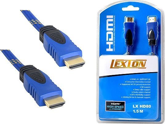Kaabel Lexton (RTV002585), HDMI - HDMI, 1.5 m цена и информация | Kaablid ja juhtmed | kaup24.ee