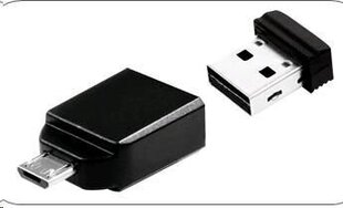 Verbatim USB DRIVE 2.0 NANO 16Гб STORE 'N' STAY + OTG Adapter цена и информация | USB накопители | kaup24.ee
