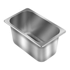 Контейнер для еды GN1/4 из нержавеющей стали, высота 15 см, 3,6 л. цена и информация | Посуда для хранения еды | kaup24.ee