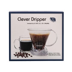 Clever Dripper - Кофеварка L 500мл прозрачная коричневая + 100 фильтров цена и информация | Чайники, кофейники | kaup24.ee