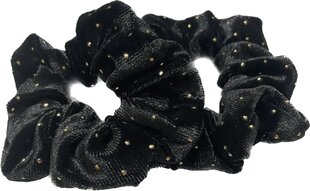 Velori juuste elastne Scrunchie bling 2 tk, kuldsete veeristega, must hind ja info | Juuste aksessuaarid | kaup24.ee