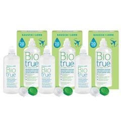Kontaktläätsede hooldusvedelik Biotrue 100ml, 3 tk hind ja info | Läätsevedelikud | kaup24.ee