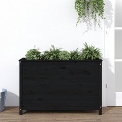 Taimekast vidaXL, 119,5x40x78cm, must цена и информация | Ящики для цветов | kaup24.ee