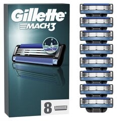 Raseerimispead Gillette MACH3, 8 tk. hind ja info | Raseerimisvahendid | kaup24.ee
