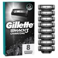 Raseerimispead meestele Gillette Mach3 Charcoal, 8 tk.