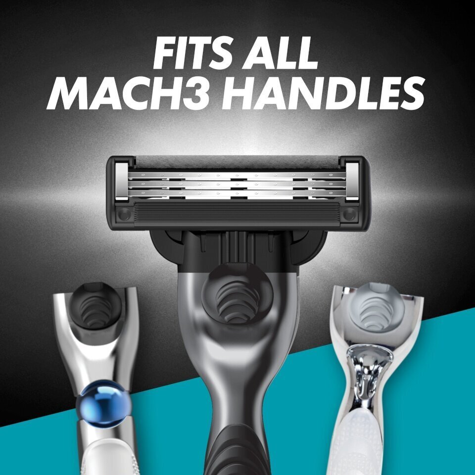 Raseerimispead meestele Gillette Mach3 Charcoal, 8 tk. цена и информация | Raseerimisvahendid | kaup24.ee