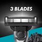 Raseerimispead Gillette Mach3 Charcoal 5tk + käepide цена и информация | Raseerimisvahendid | kaup24.ee