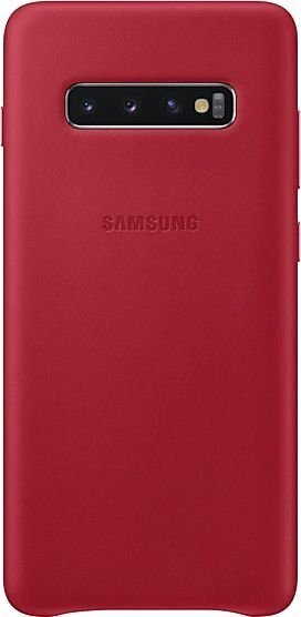 EF-VG975LRE Samsungi nahkkate, punane G975 Galaxy S10 Plus jaoks цена и информация | Telefoni kaaned, ümbrised | kaup24.ee