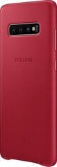 EF-VG975LRE Samsungi nahkkate, punane G975 Galaxy S10 Plus jaoks цена и информация | Чехлы для телефонов | kaup24.ee