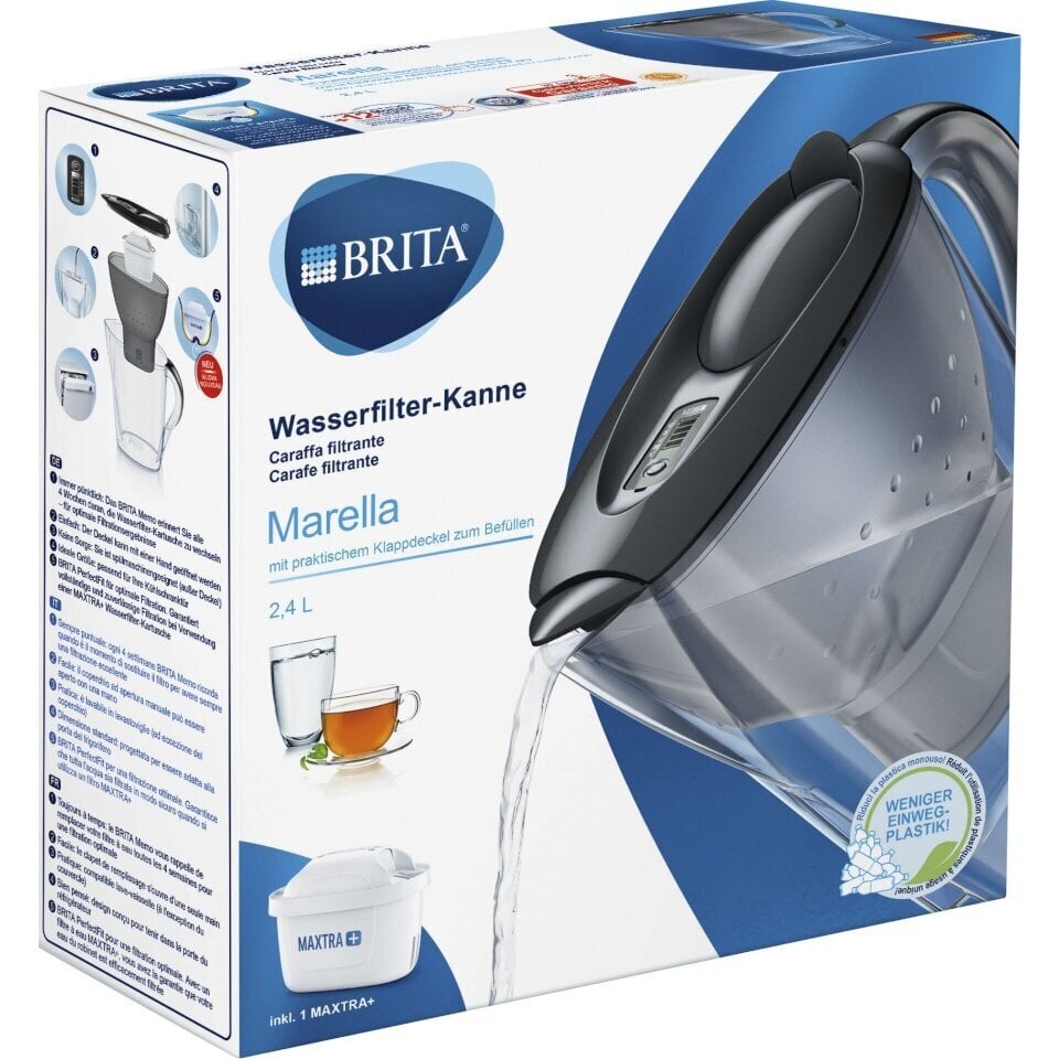 Brita veefilterkann Marella graphite hind ja info | Filterkannud ja filtrid | kaup24.ee