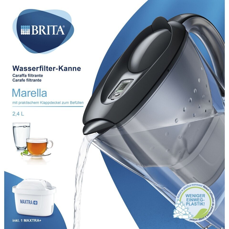 Brita veefilterkann Marella graphite цена и информация | Filterkannud ja filtrid | kaup24.ee