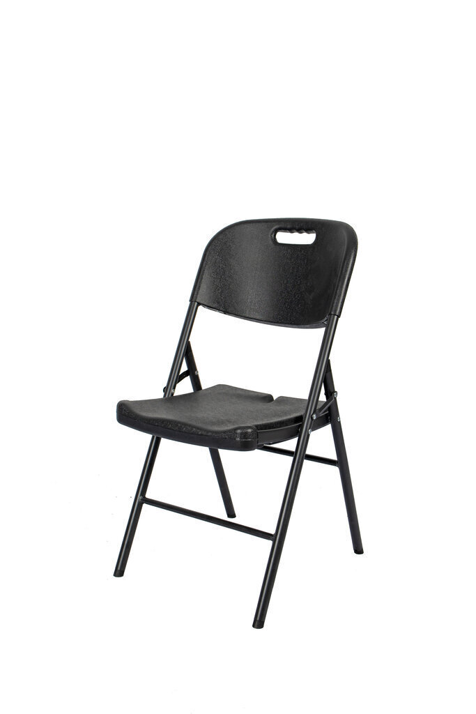 Premium klassi kokkupandavad toolid, 4 tk, must hind ja info | Aiatoolid | kaup24.ee