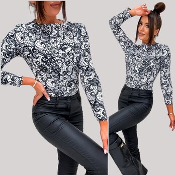 Блузка женская Harmony, чёрный/белый цена и информация | Женские блузки, рубашки | kaup24.ee