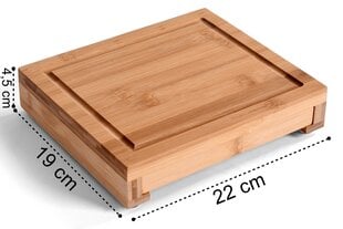 Bambusest juustualuse ja nugade komplekt Warna, 22 cm hind ja info | Warna Kodutarbed | kaup24.ee