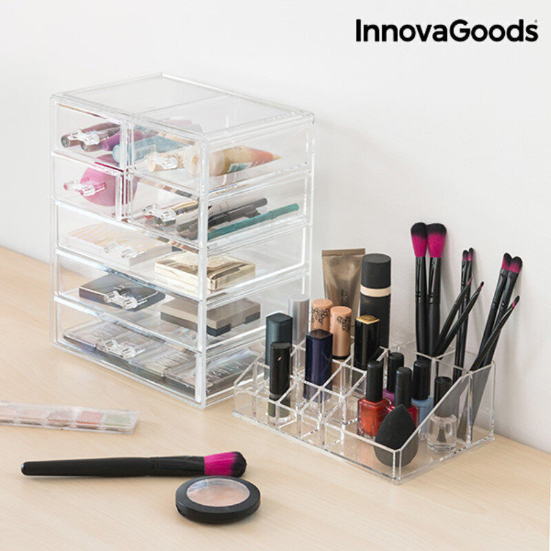 Kosmeetikatarvete organiseerija Biyo InnovaGoods цена и информация | Meigikotid, lauapeeglid | kaup24.ee