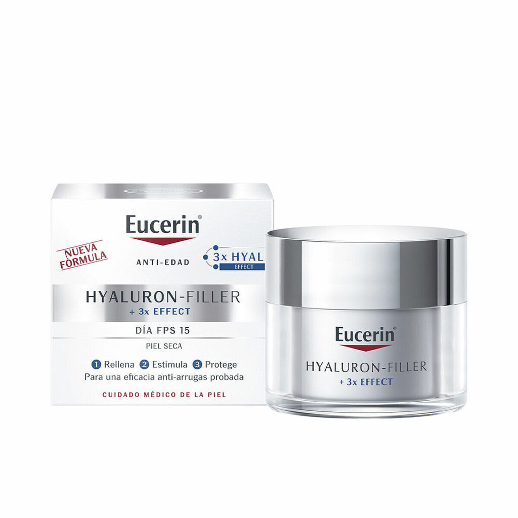 Päevakreem kortsude vastu Eucerin Hyaluron Filler SPF 15, 50 ml hind ja info | Näokreemid | kaup24.ee