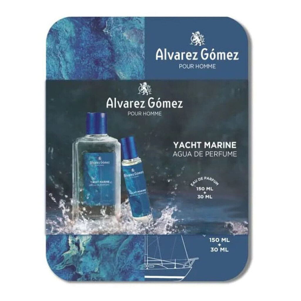 Komplekt Alvarez Gomez Yatch Marine meestele: EDT, 150 ml + EDT, 30 ml цена и информация | Meeste parfüümid | kaup24.ee