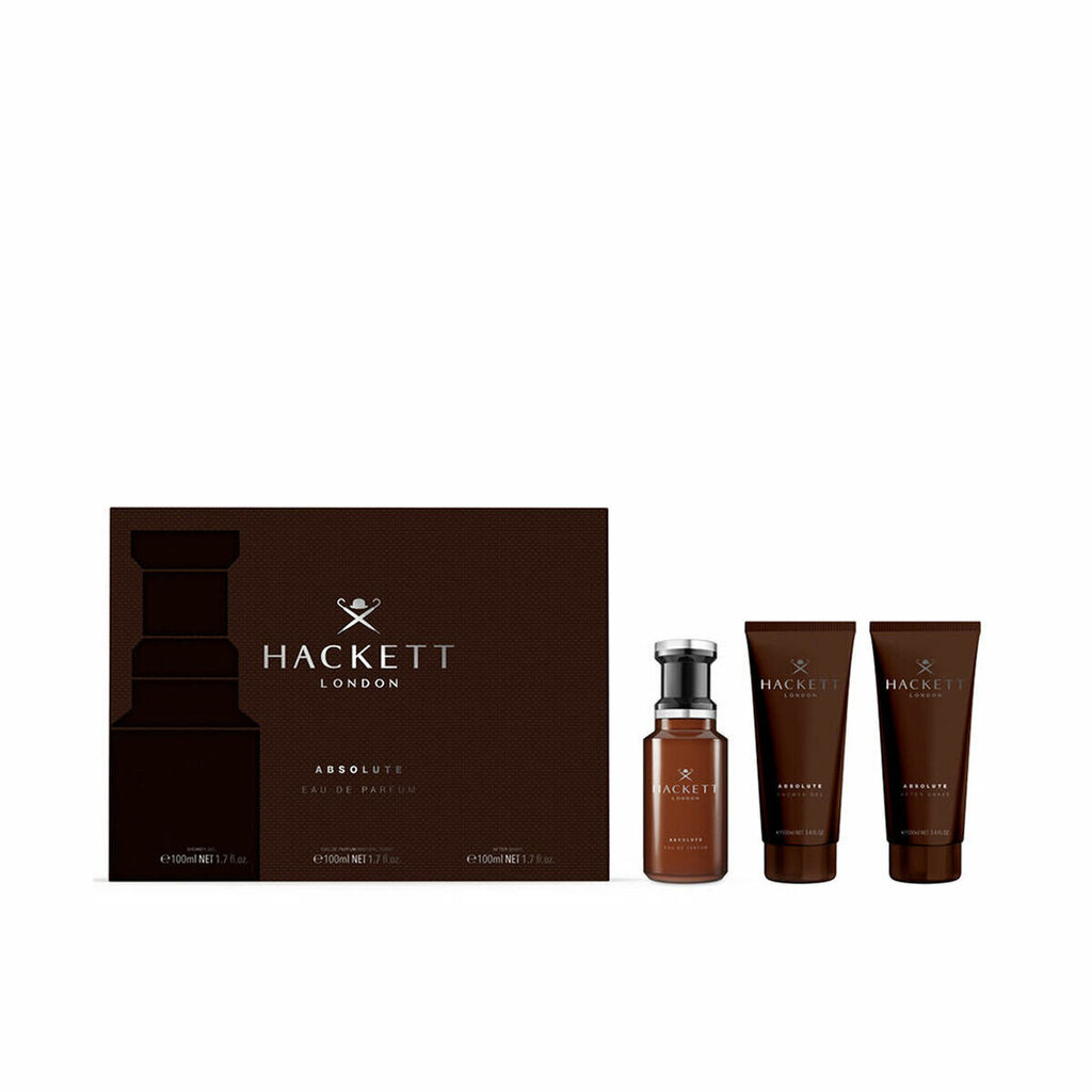 Kit Hackett London Absolute meestele: raseerimisjärgne losjoon 100 ml + dušigeel 100 ml + EDP 100 ml цена и информация | Meeste parfüümid | kaup24.ee