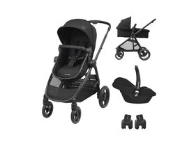 Maxi-Cosi universaalne jalutuskäru Zelia 3 Duo 3in1, Essential Black цена и информация | Коляски | kaup24.ee