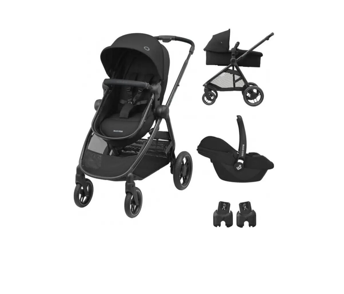 Maxi-Cosi universaalne jalutuskäru Zelia 3 Duo 3in1, Essential Black цена и информация | Vankrid, jalutuskärud | kaup24.ee