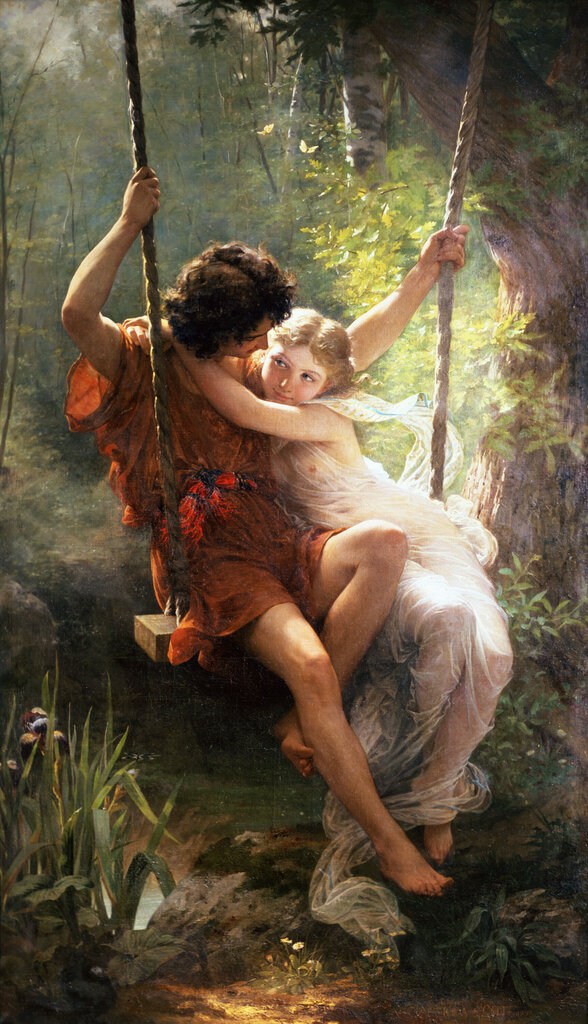 Maali "La Primavera" (1873; Pierre Auguste Cot) reproduktsioon, 30x40cm hind ja info | Seinapildid | kaup24.ee