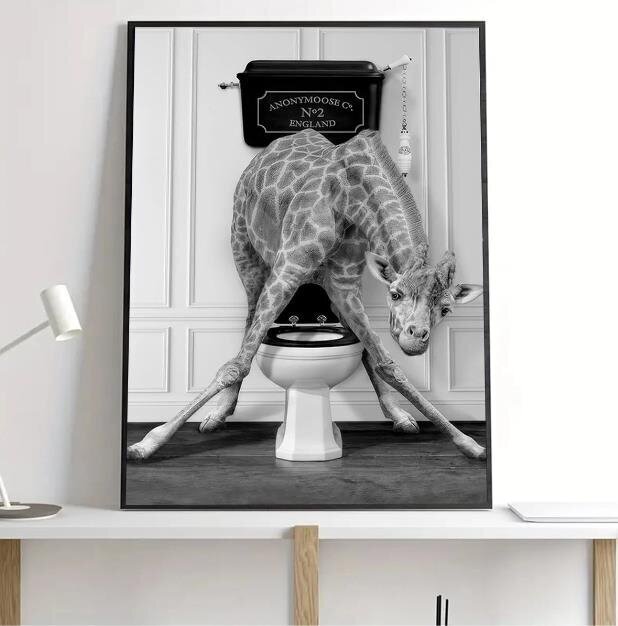 Plakat lõuendil Giraffe, 30x40cm цена и информация | Seinapildid | kaup24.ee