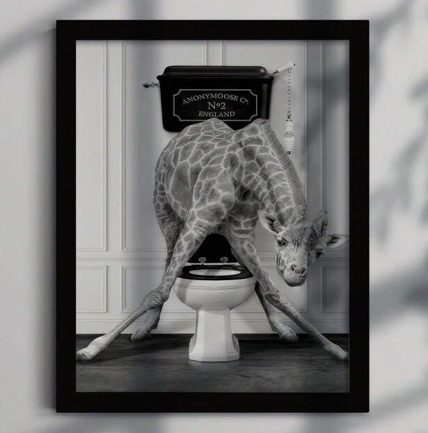 Plakat lõuendil Giraffe, 30x40cm цена и информация | Seinapildid | kaup24.ee