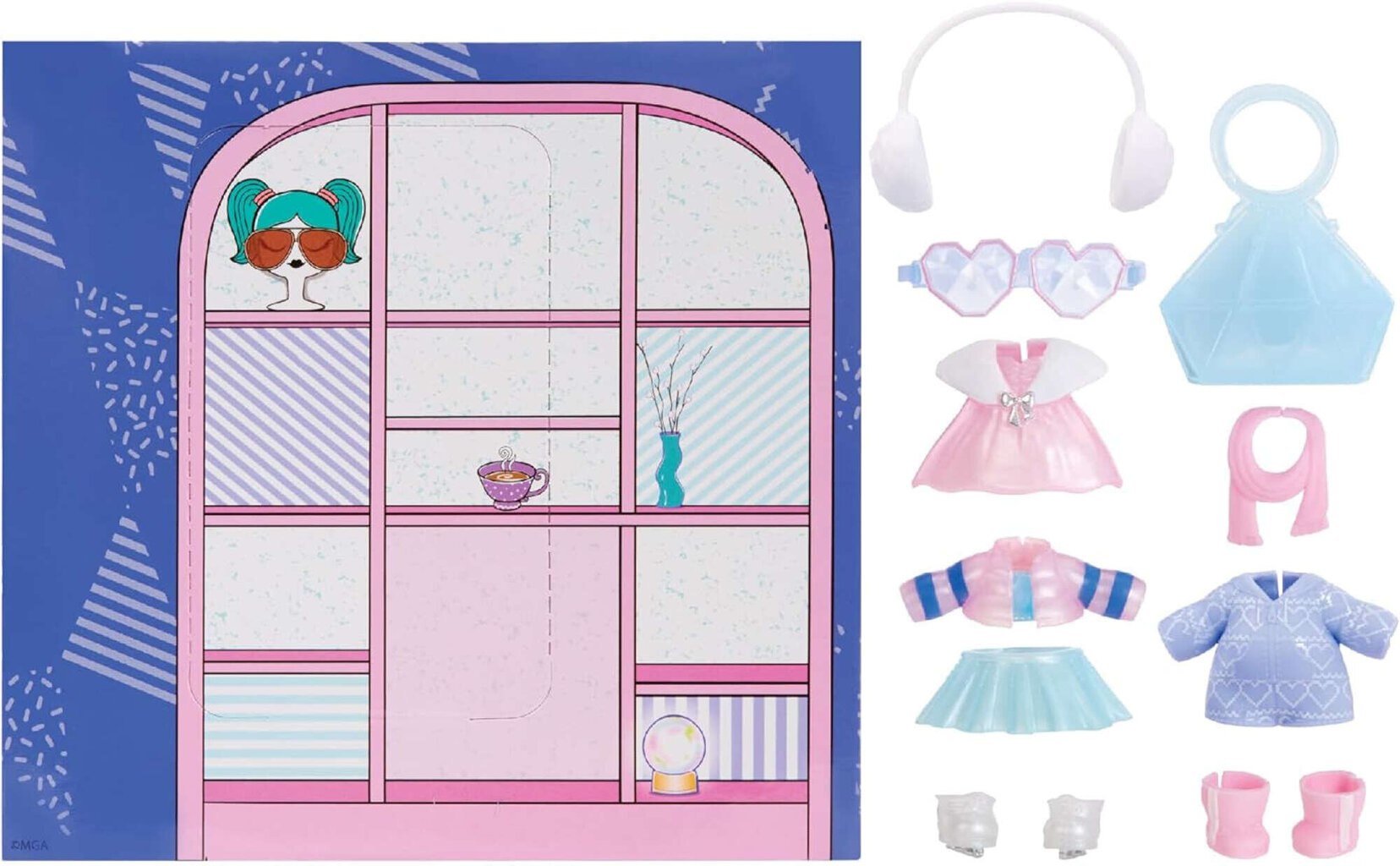 Komplekt L.O.L. üllatus! Väike riideid Talvine stiilne mini aksessuaar 10 toodet hind ja info | Tüdrukute mänguasjad | kaup24.ee